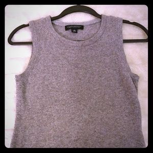 grey banana republic sweater tank top